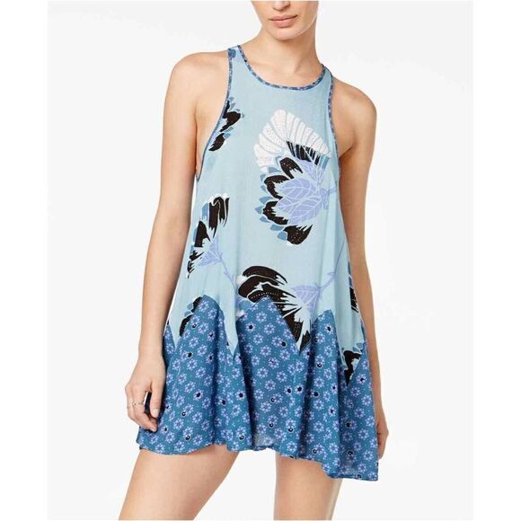 Free People OB564403 Womens Sz XS Blue "Someone Like You" Printed Slip Dress $88 - Picture 10 of 11